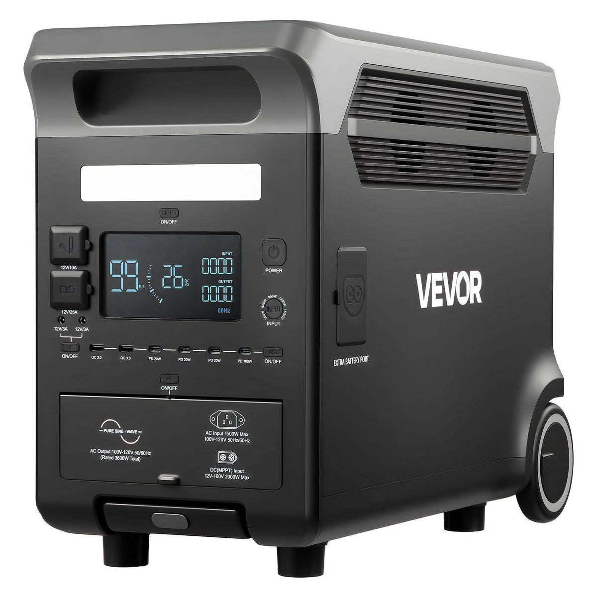 【2026 Power Giant】VEVOR 3600W/3840Wh Portable Power Station: 8 Pro Energy FAQs