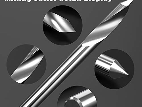 V-Bit CNC Router Bits 60 Degree Carbide 1/8 inch Shank