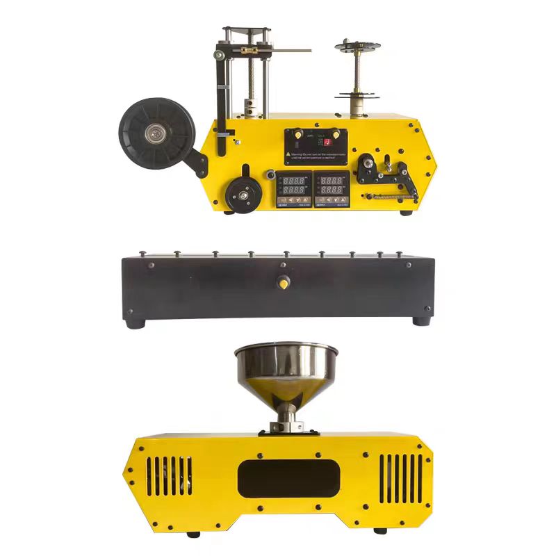 Mini Desktop Plastic Small 3D Filament Extruder Extrusion Machine Single Screw Extruder With Wire Winding Machine Set 1.75mm