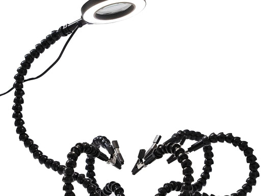 Helping Hands Soldering Tool with 4 Flexible Arms & Magnifier