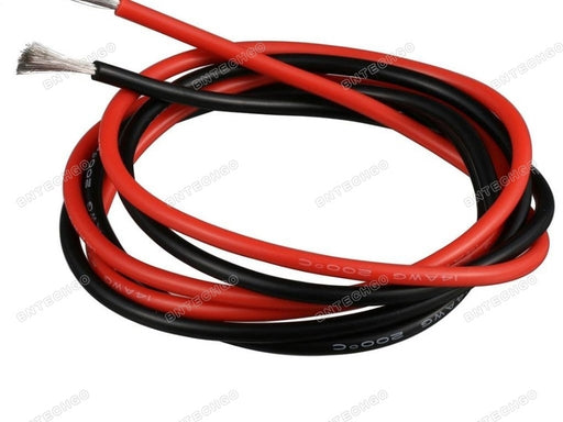 14 AWG Silicone Wire 10ft Black & 10ft Red Flexible Stranded Tinned Copper