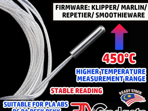 PT1000 Temperature Sensor for 3D Printer 450C