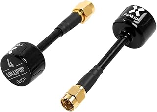 2pcs FOXEER FPV Antenna Lollipop 4 Updated Version 5.8GHz RHCP 2.6Dbi SMA for FPV Racing Drone Fatshark Goggles TX/RX