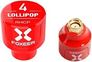 2pcs FOXEER FPV Antenna Lollipop 5.8GHz RHCP 2.5Dbi Stubby Antenna RP-SMA for FPV Racing Drone Fatshark Goggles TX RX (RP-SMA)