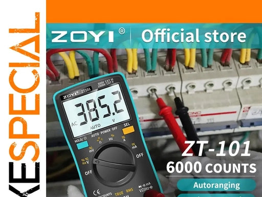 Digital Multimeter Auto-Ranging 6000 Counts