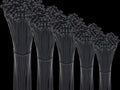 Nylon Zip Ties 4+6+8+10+12 Inch Multi-Size Pack 500 Pcs