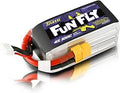 TATTU FunFly 4S Lipo Battery 1550mAh 100C 14.8V LiPo Battery Pack with XT60 Plug for RC Boat Heli Airplane UAV Drone FPV Skylark Emax Nighthawk 250 Practice