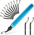 Deburring Tool with 12 HSS Blades, 12 High-Speed Steel Blades for 3D Prints, Metal, PVC & Plastic