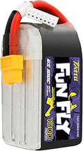 Tattu FunFly 6S Lipo Battery 1300mAh 100C 22.2V 6S1P lipo Battery Pack with XT60 Plug for FPV RC Drone Helicopter Quadcopter Airplane UAV