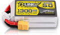 TATTU R-Line Version 5.0 4S Lipo Battery 14.8V 150C 1300mAh Lipo Battery Pack with XT60 Plug
