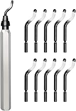 11-Blade Deburring Tool for 3D Printing, Premium High-Speed Steel Blades for Smooth Edge Finishing - Ideal for HVAC, Metal & Resin & Professional Conduit Reaming, 3D Printer Accessories