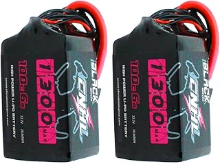 CNHL 1300mAh 6s Lipo Battery 22.2V 100C with XT60 Plug for FPV Drone Racing RC Quadcopter Helicopter Airplane(2 Packs)