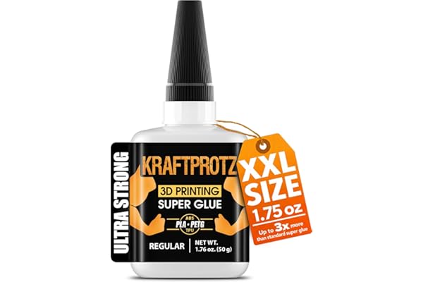 3D Printer Super Glue Thin for PLA, ABS, PETG, TPU & Nylon â?1.76 oz XXL â?Capi