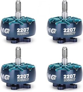 XING2 2207 1855KV 3-6S / 2755KV 3-5S Brushless FPV Motor for IFlight with 5mm Titanium Alloy Shaft for 5.1inch Propeller RC FPV Drones (4pcs 2207 1855kv)