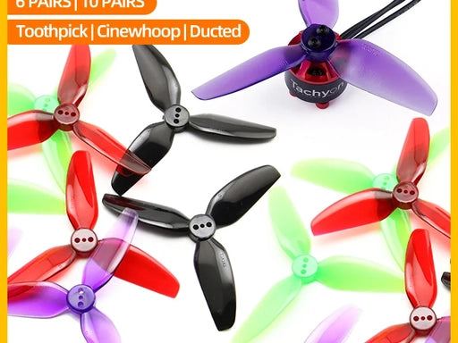 HQProp T3x3x3 Tri-Blade 3 Inch Props for Micro Whoops (20pcs)
