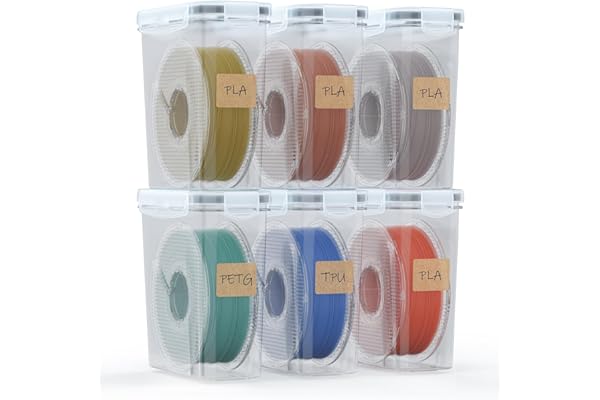 YOOPAI Filament Storage Box - 6 Pack Filament Container for 3D Printing Sealing