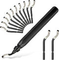 Deburring Tool with 12 HSS Blades, 12 High-Speed Steel Blades for 3D Prints, Metal, PVC & Plastic