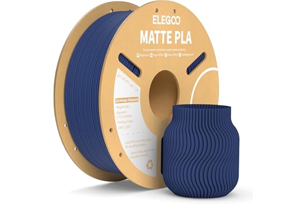 ELEGOO Matte PLA Filament Navy Blue 1KG, 1.75mm 3D Printer Filament Dimensional