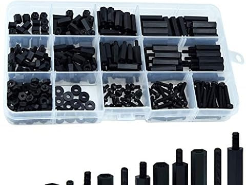 M3 Standoff Hardware Kit 280pcs Nylon Black