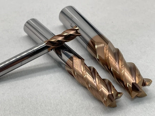 Carbide Square End Mill 4 Flutes 1/4 inch Set for Steel
