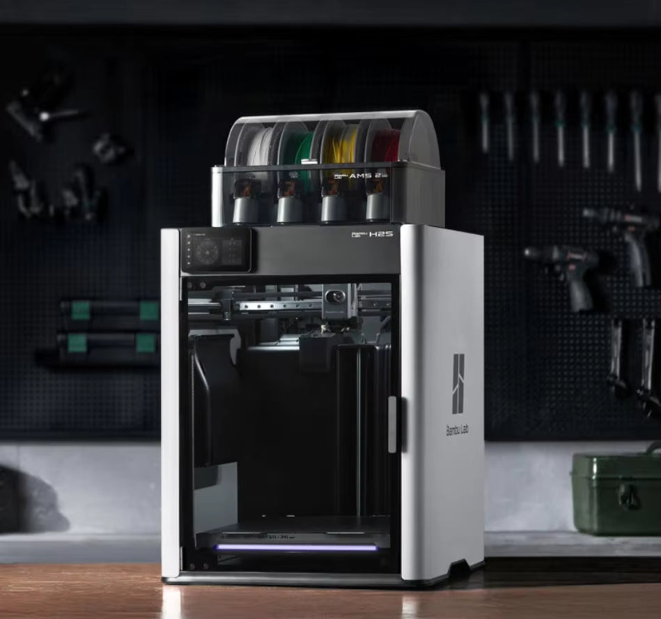 H2S Combo 3D Printer with Enclosure AMS System Multi Material Printing