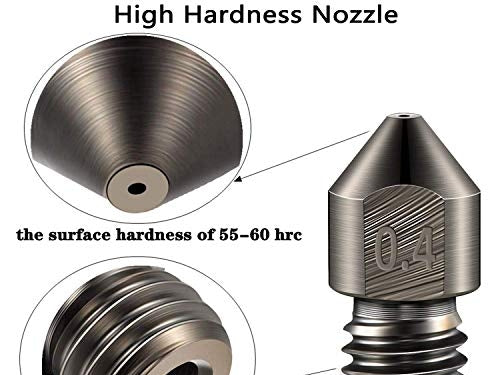 MK8 Hardened Steel Nozzle 0.4mm (5 Pack)