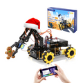ACEBOTT 5-DOF Programmable Robot Arm Car Kit - 2-in-1 STEM Smart Robotic Set