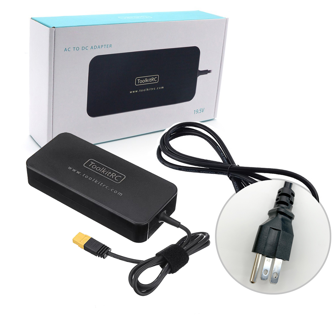 ToolkitRC ADP200交流电源适配器200瓦电源XT60插头输出19.5V 10.3a用于RC LiPo电池充电器平衡无人机模型