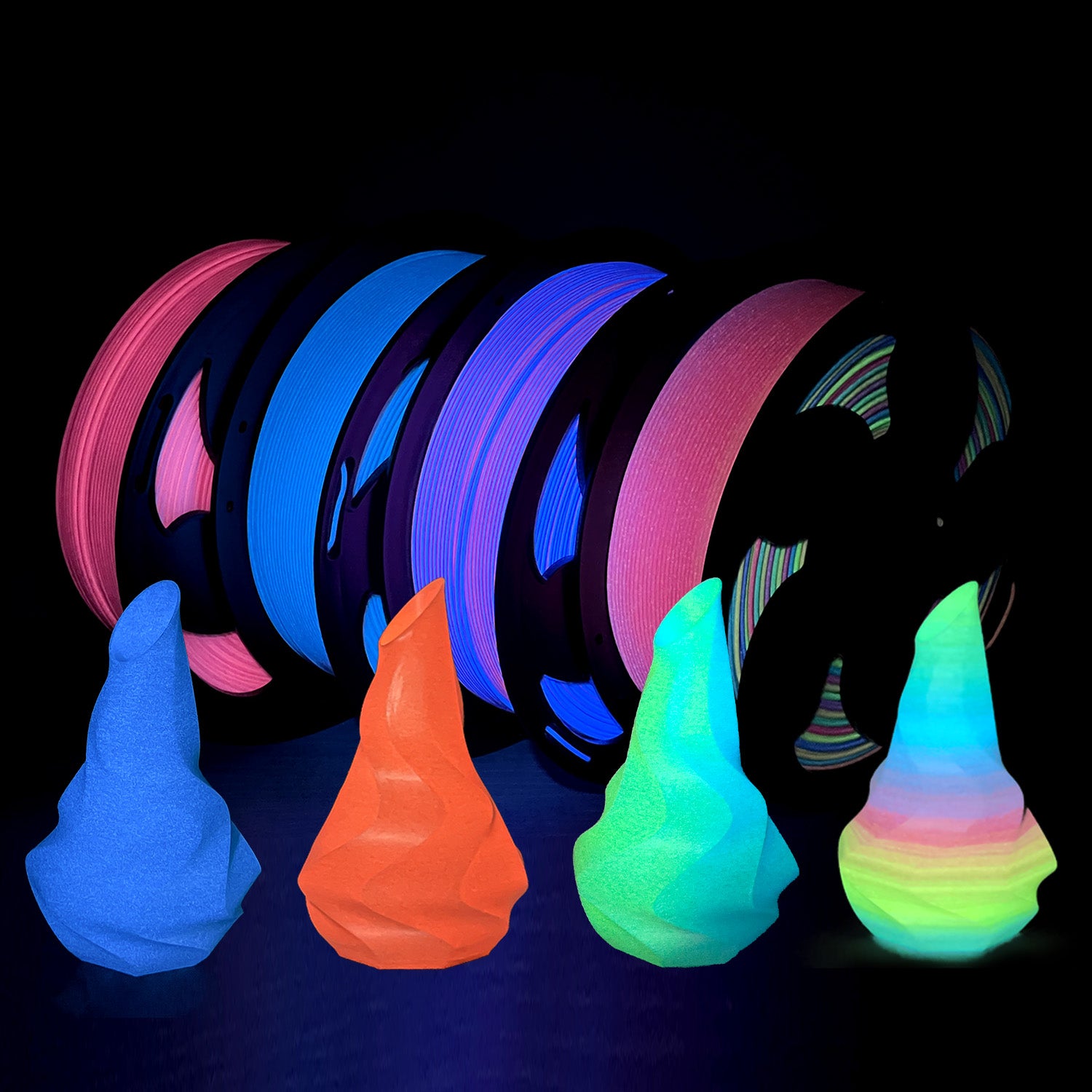 Glow in the Dark PLA Filament (1.75mm, 1kg Spool)