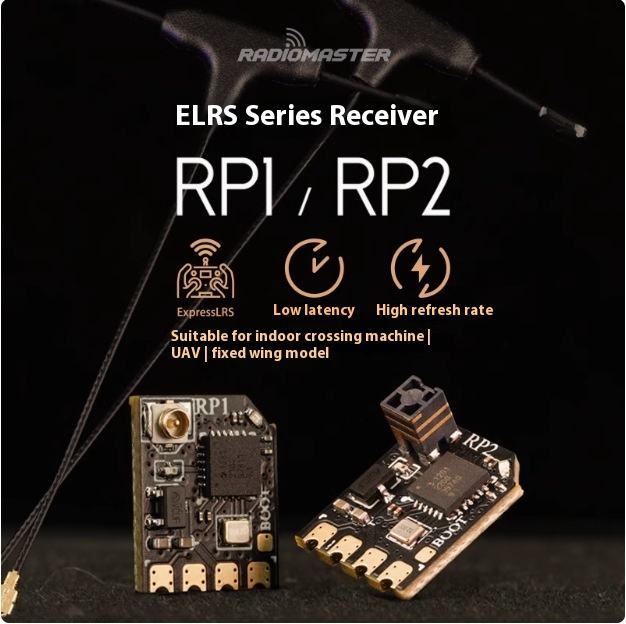 用于TX16S TX12 ZORRO ELRS遥控无线电发射器固定翼FPV无人机的无线电发射器RP1 RP2 RP3 2.4ghz ExpressLRS ELRS纳米接收器