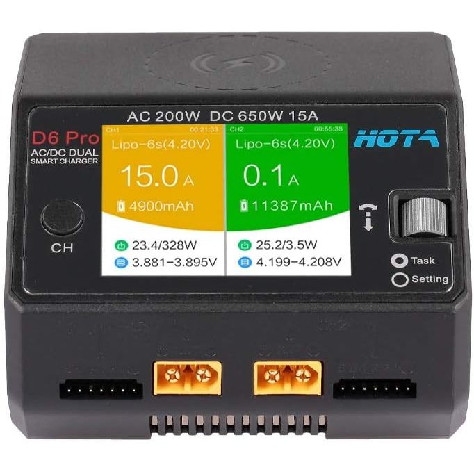 OVONIC X4 4-Channel LiPo Balance Charger - AC 500W 15A per Channel