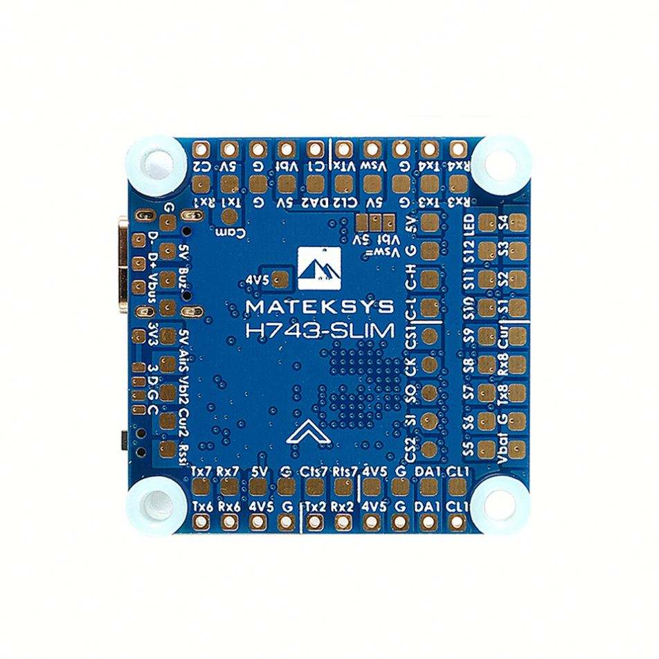 用于遥控多旋翼FPV无人机的MATEKSYS H743-SLIM V3 BEC ICM42688P ICM42605巴罗黑盒2-8S F7飞行控制器30.5x 5毫米