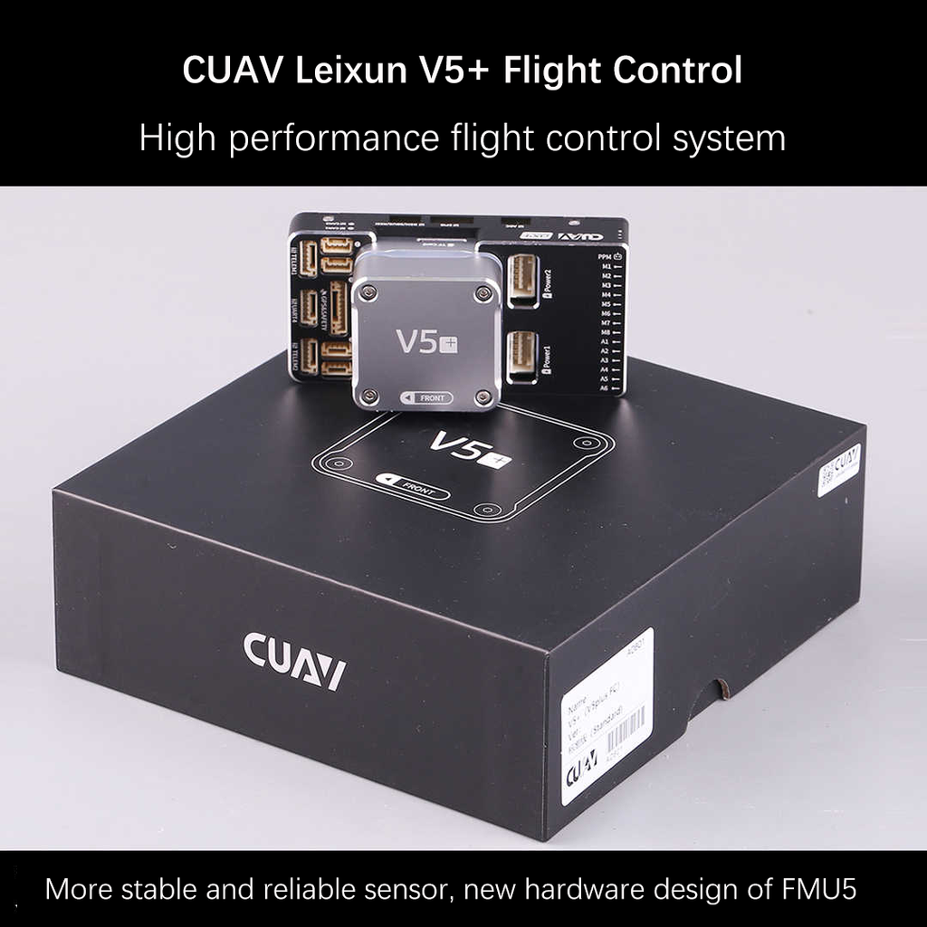 热销产品CUAV V5 + 赛车六架无人机远程FPV框架飞行控制器无人机商务固定翼模型飞机