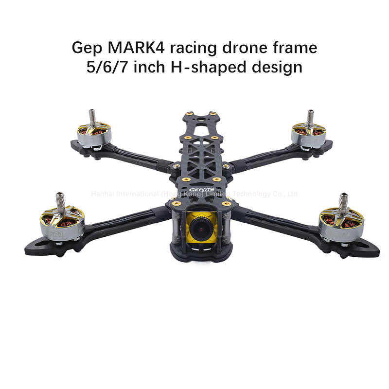 GEPRC Mark4 5英寸225毫米/6英寸260毫米/7英寸295毫米5毫米臂FPV赛车无人驾驶四轴飞行器自由式框架H型轻质