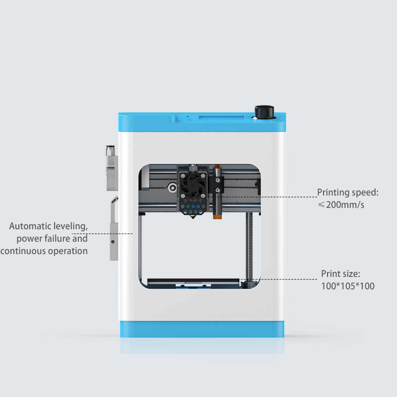 Desktop TINA2S Blue/Green/White Intelligent 3D Printer Homeuse Toys WIFI Wireless 3D Printer for Toy Customization Model TPU FDM