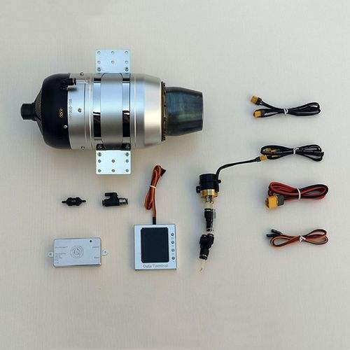 Swimwin推力19千克遥控喷气发动机涡轮喷气发动机SW190B遥控喷气发动机，用于遥控喷气/无人机/飞机飞机零件发电机700 ℃