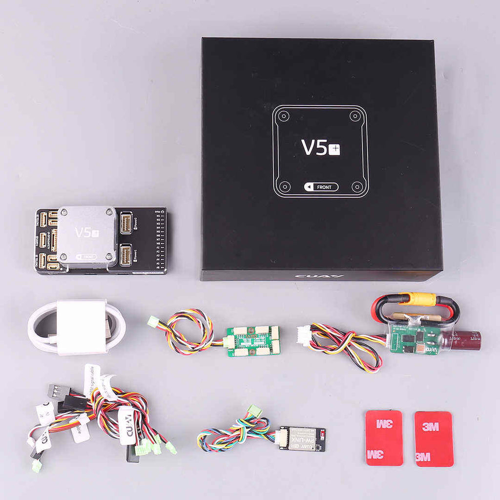 热销产品CUAV V5 + 赛车六架无人机远程FPV框架飞行控制器无人机商务固定翼模型飞机