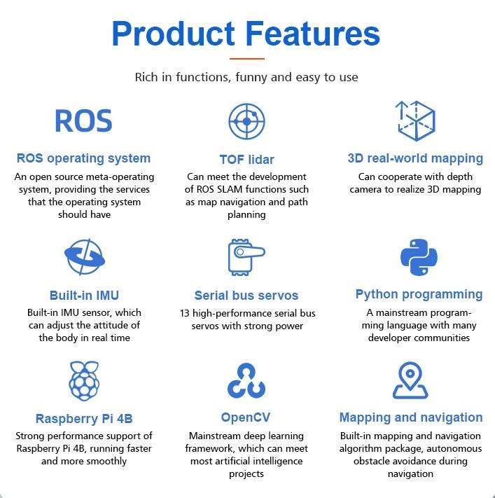 智能四足仿生ESP32机器狗柯基机械狗智能编程机器人AI视觉ROS覆盆子Pi 4