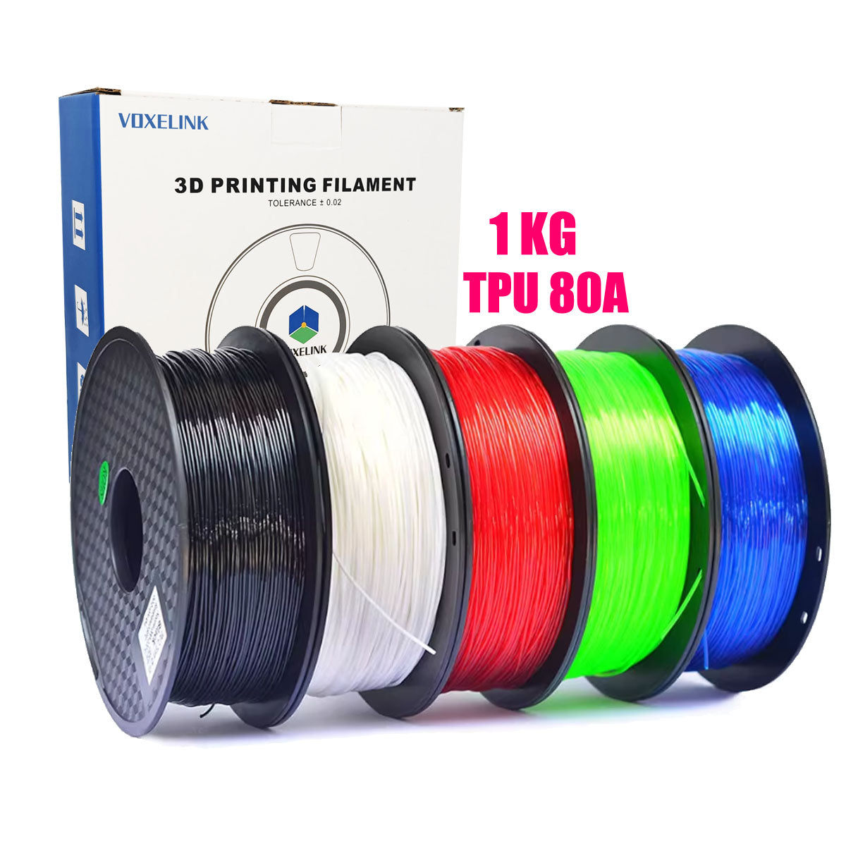 Siraya Tech Flex TPU 95A Filament - High Flow and Speed Black 1kg