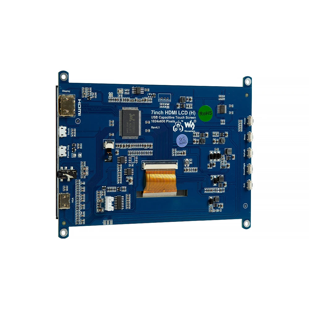 Waveshare 7-Inch IPS Touch Display | 1024x600 Capacitive Touchscreen for Pi