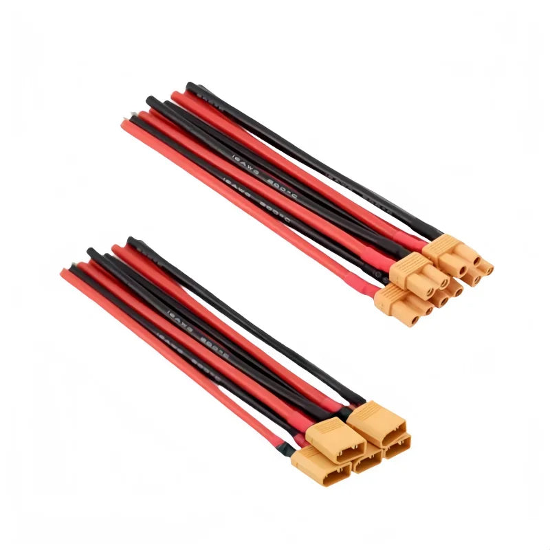 XT30 Pigtail Connector with 18AWG Silicone Wire (5 Pairs)