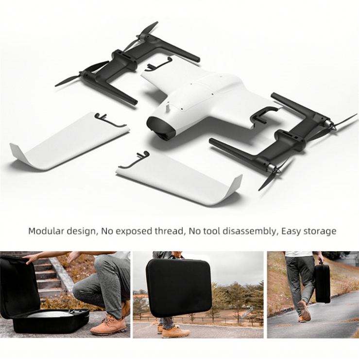 天鹅K1专业新技术固定翼无需舵垂直起飞着陆专业迷你无人机2021 FPV赛车无人机