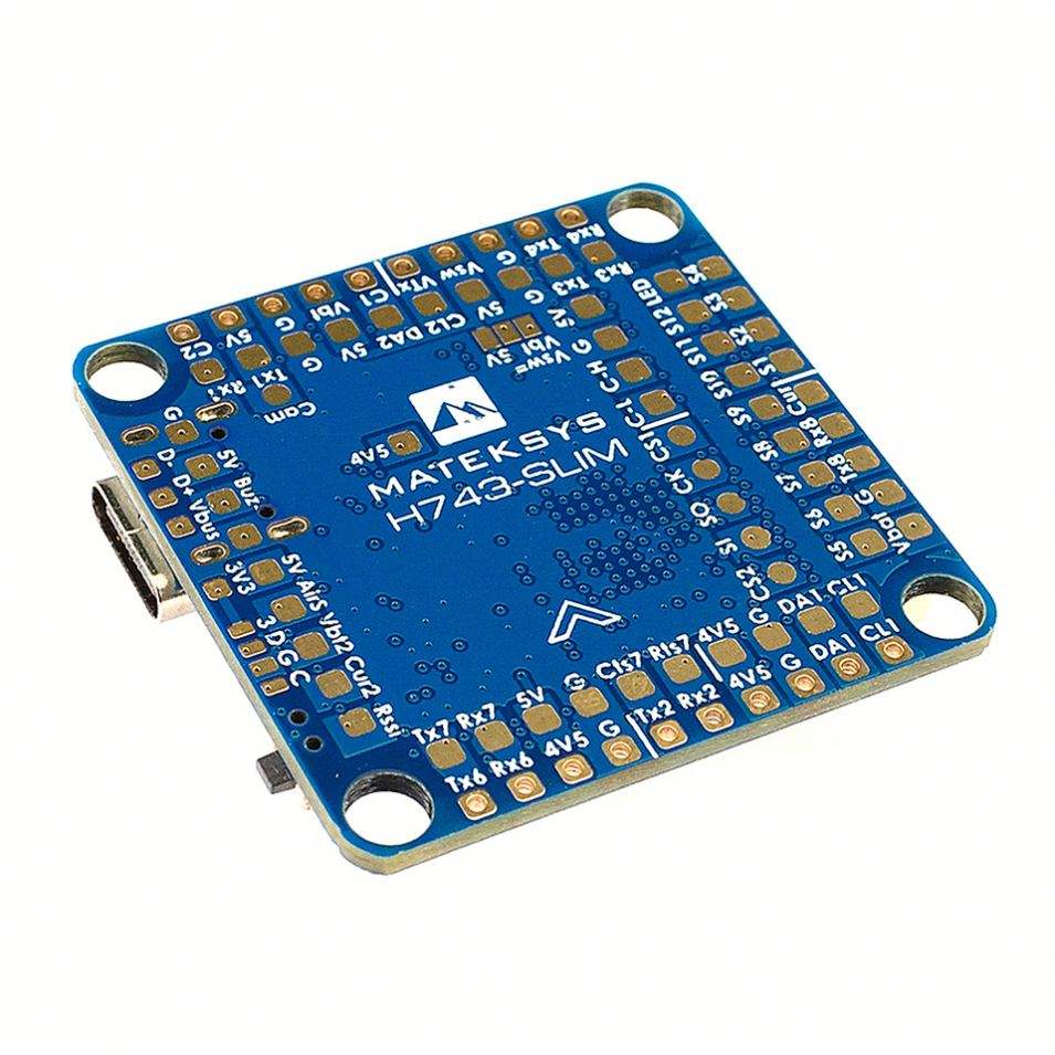 用于遥控多旋翼FPV无人机的MATEKSYS H743-SLIM V3 BEC ICM42688P ICM42605巴罗黑盒2-8S F7飞行控制器30.5x 5毫米