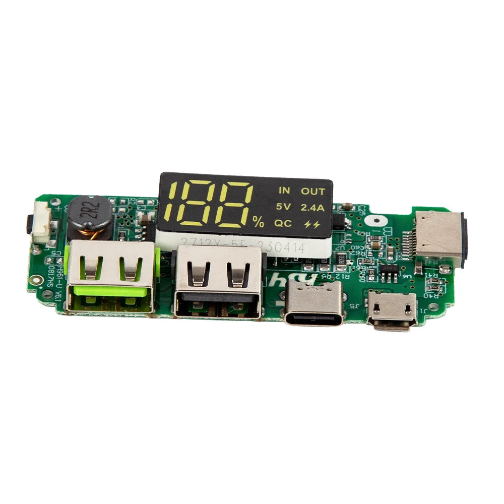 Dual USB 5V 2.4A Power Bank Module | Micro/Type-C 18650 Charging Board