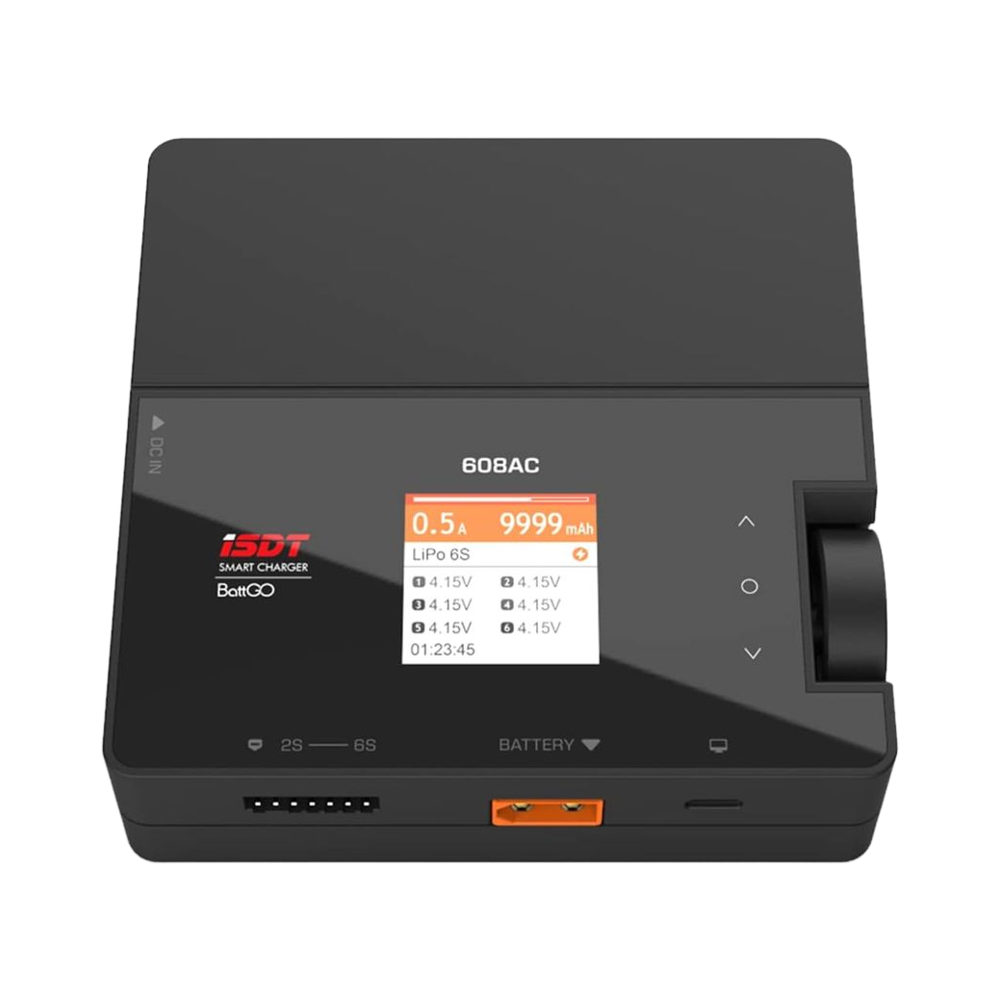 ISDT 608AC Smart Battery Charger - 200W 8A Dual Mode AC/DC