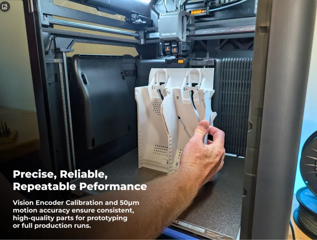 H2D AMS Combo 双喷头 3D 打印机 大型 350*320*325mm 高速 500mm/s 封闭式 Core-XY FDM 适合多材料打印店