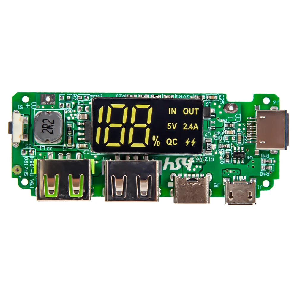 Dual USB 5V 2.4A Power Bank Module | Micro/Type-C 18650 Charging Board