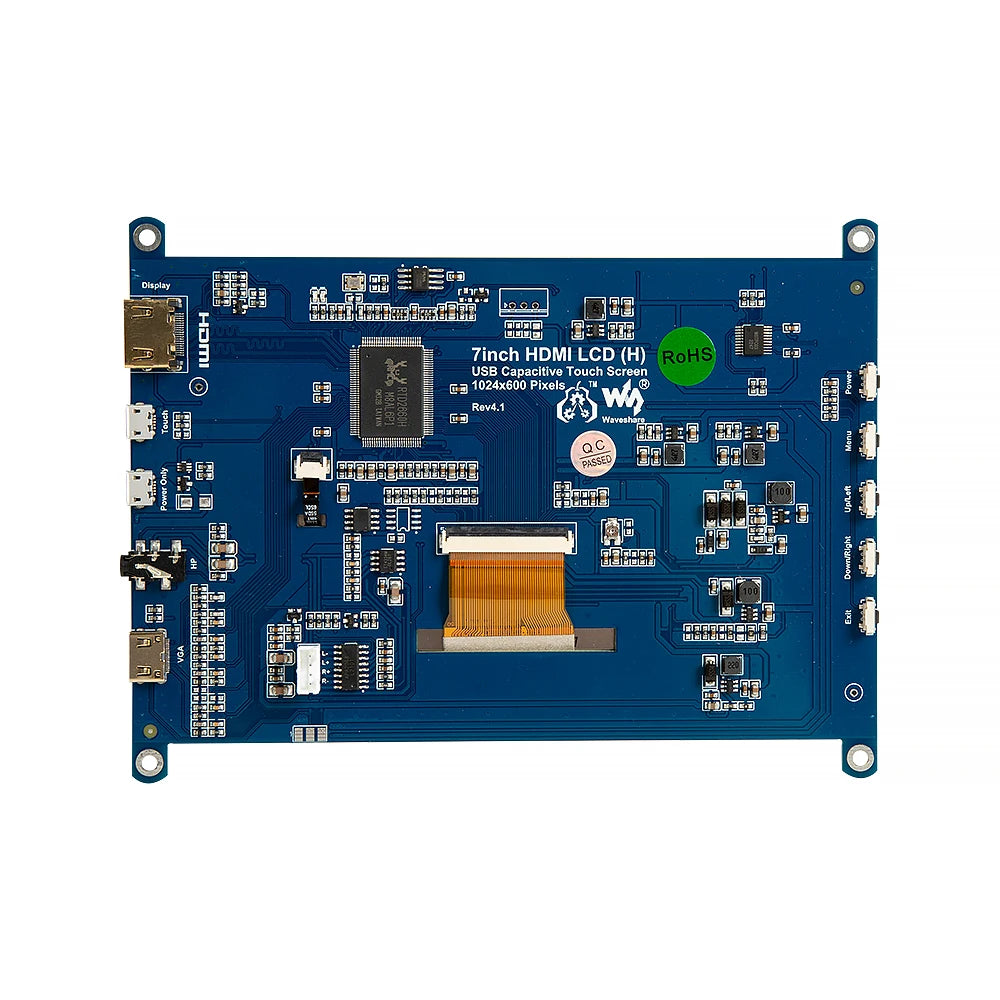 Waveshare 7-Inch IPS Touch Display | 1024x600 Capacitive Touchscreen for Pi
