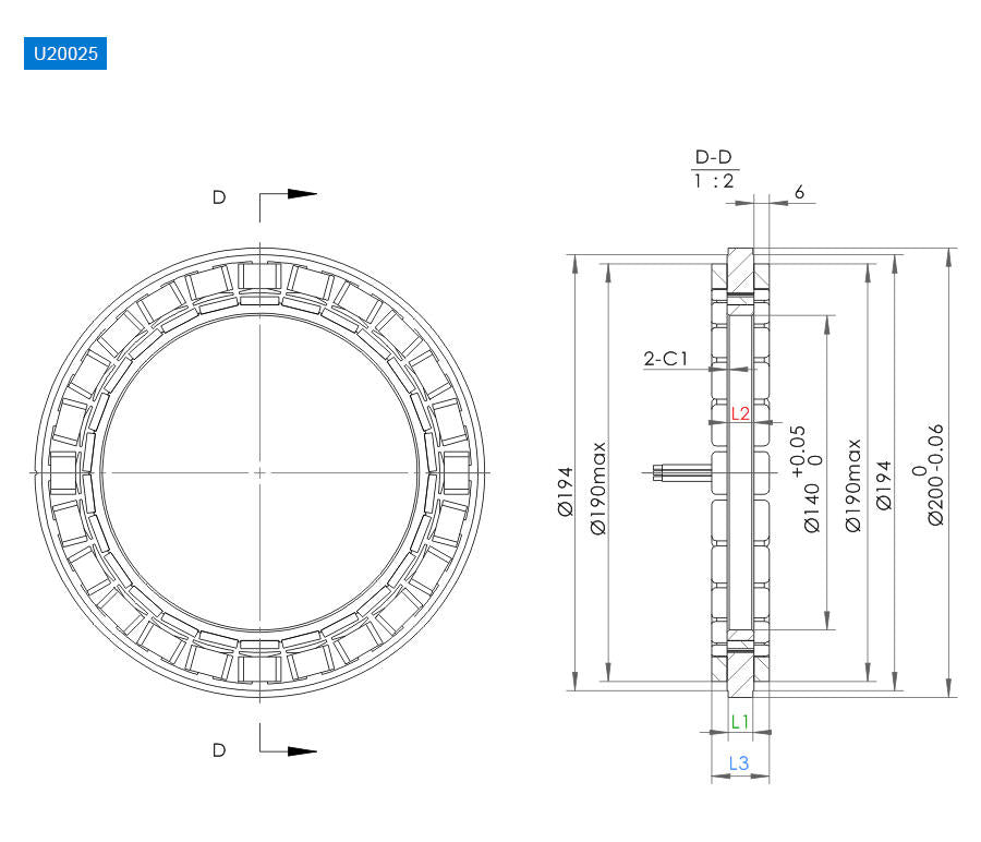 48VDC 无框力矩无刷直接驱动机器人电机 IE4 效率，适用于外骨骼、工业、家用电器、风扇