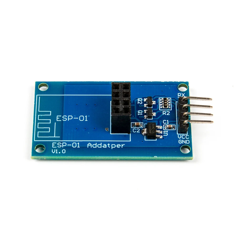 ESP8266 ESP-01 Serial WiFi Wireless Module | 3.3V-5V Adapter for Arduino & IoT